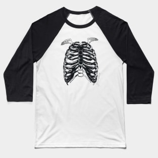 Skeleton wings T-Shirt Baseball T-Shirt